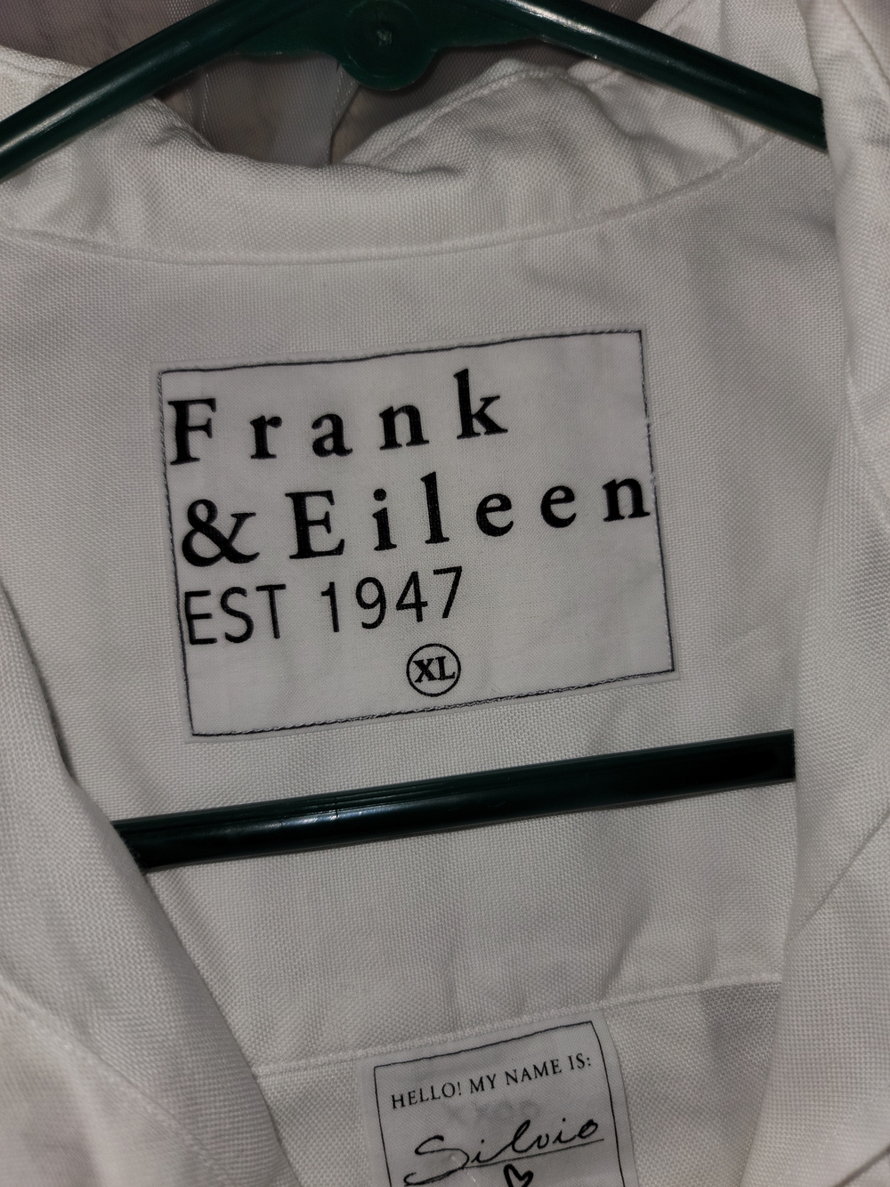 Frank & Eileen Womans White Long-Sleeve Button-Up Shirt - Picture 3 of 3